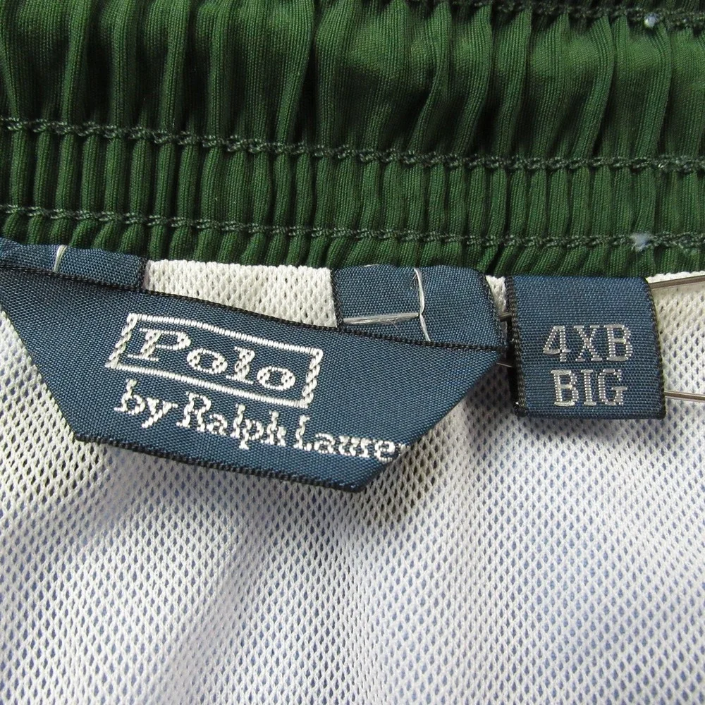Polo Ralph Lauren Swim Trunks Mens‎ 4XL Blue Nylon Mesh Lined Drawstring Shorts